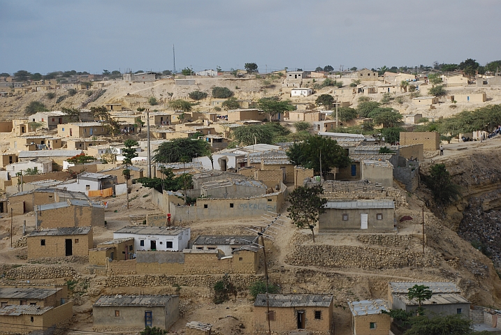 Häuser am Stadtrand von Lobito