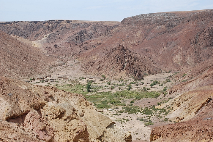 Oase am Giraul-Fluss kurz vor Namibe