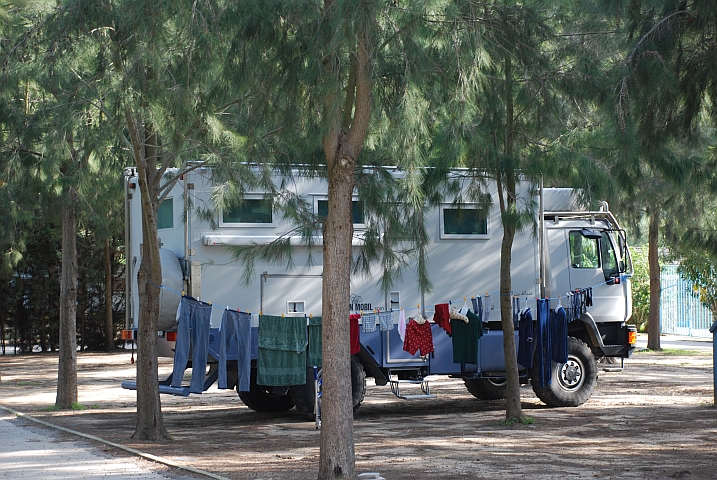 Obelix auf dem Campingplatz Paloma (Spanien)