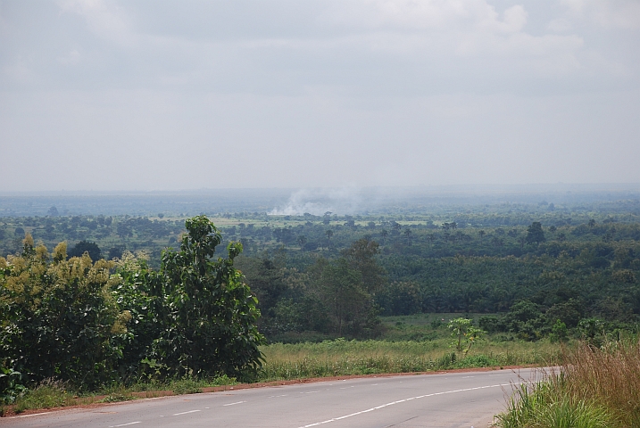 Blick über die Ebene zwischen Allada und Bohicon