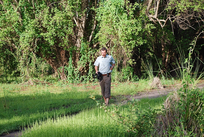 Thomas beim unfreiwilligen Jogging