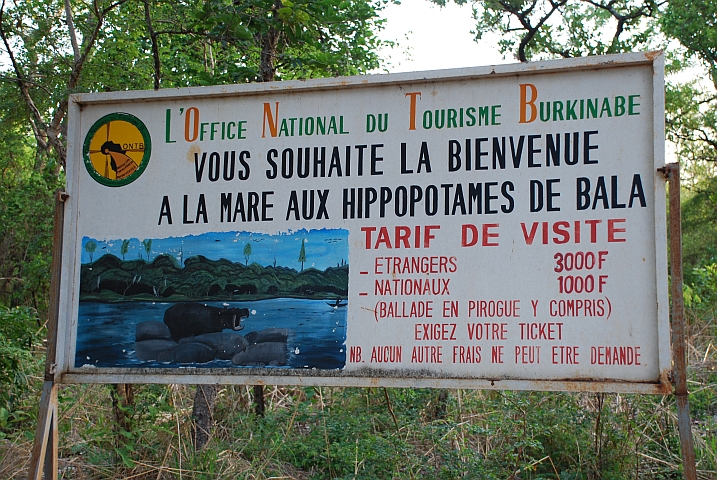 Mare aux Hippopotames Tariftafel: Da weiss man wenigstens, woran man ist