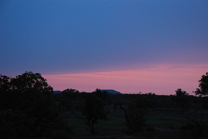 Abendstimmung zwischen Bondigui und Nisséko
