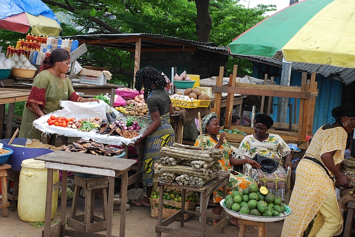 Marktstände in Libreville