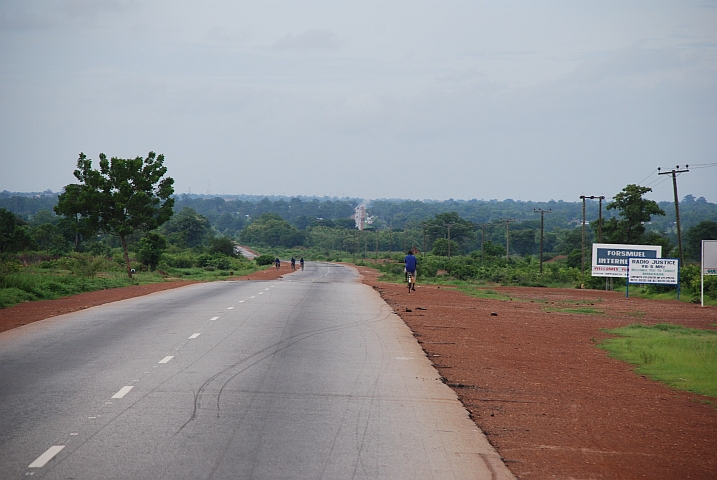 Strasse kurz vor Tamale