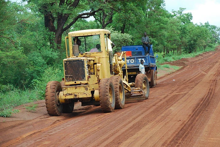 Grader an der Arbeit