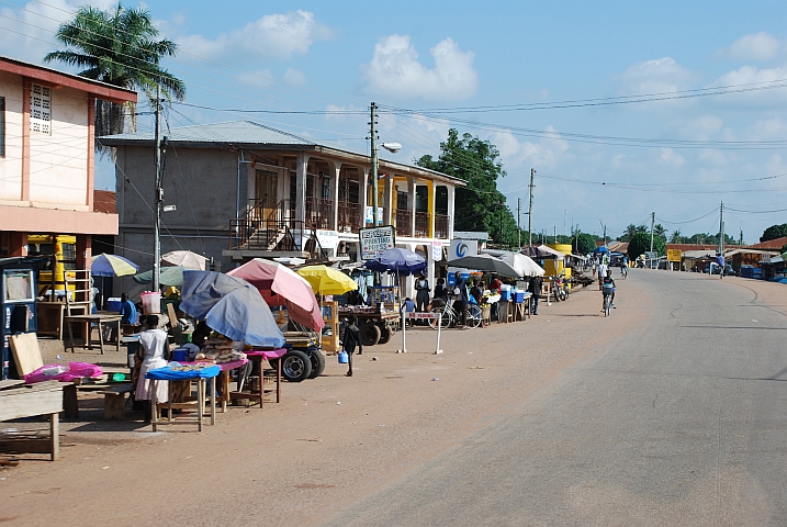 Atebubu auf dem Weg nach Kumasi