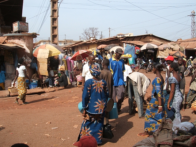 Im Stadtzentrum von Labé