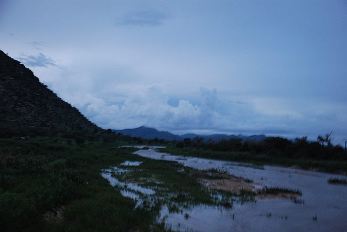 Viel Wasser nach den heftigen Niederschlägen
