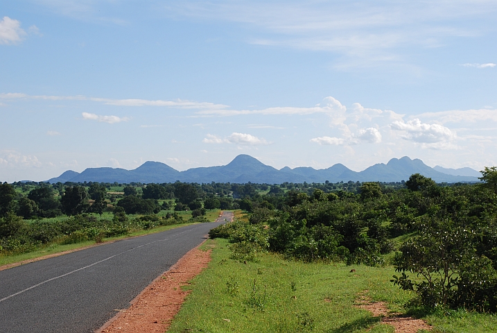 Blick auf die Hügel bei Figuil zwischen Maroua und Garoua
