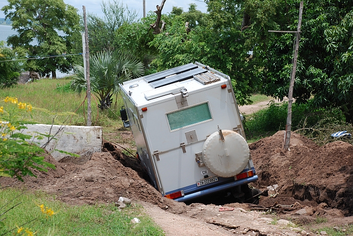 Auch von hinten sieht es nicht besser aus...