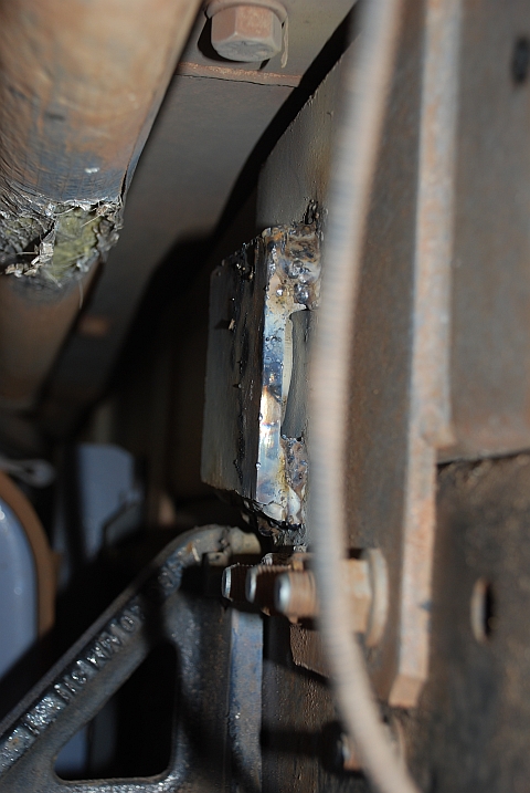 Die eingeschweisste Welle des Mittellagers