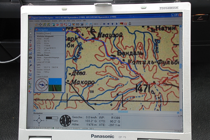 Auf dem Adamaoua-Plateau erreichen wir fast 1’500m Höhe