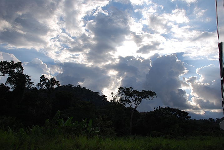 Kurz vor Ambam im Süden Kameruns