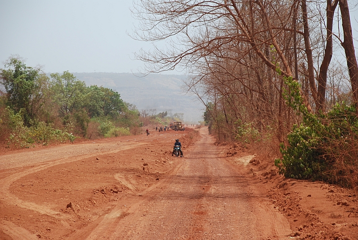 Baustellenpiste kurz Bamako