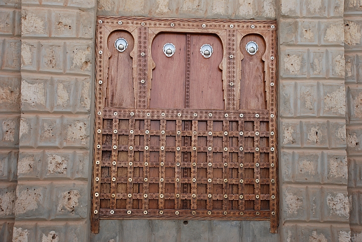 Hübscher Holzfensterladen in Tombouctou