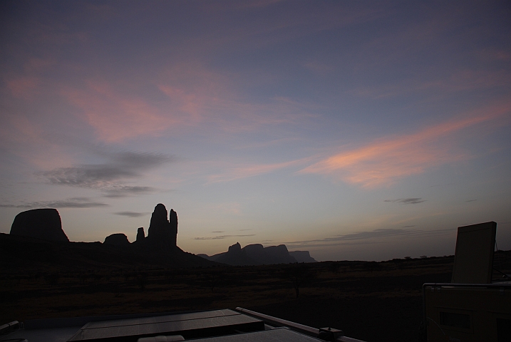 Morgenstimmung bei Fatimas Hand bei Hombori