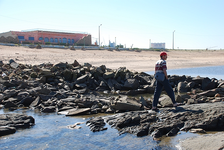 Thomas am Strand in El Mansouria