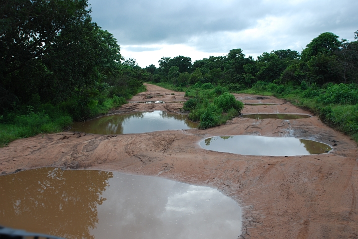 Eine Piste ist auch eine Seenlandschaft