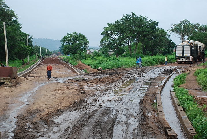 Die letzte Schlammpassage Eingangs Ogboro
