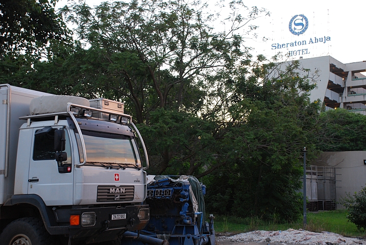 Obelix an nobler Adresse (Sheraton Hotel)