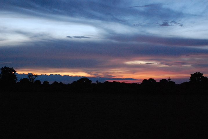 Abendstimmung bei Kondugu vor Bama