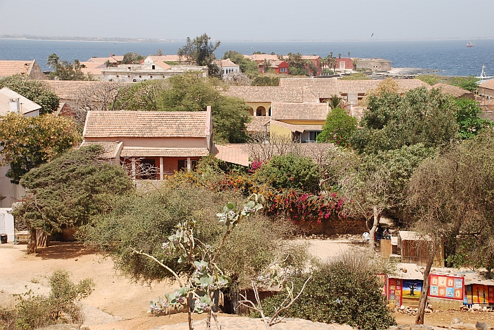 Île de Gorée vom Kastell aus gesehen