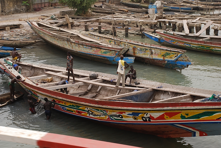 Pirogen-Werft in Ziguinchor
