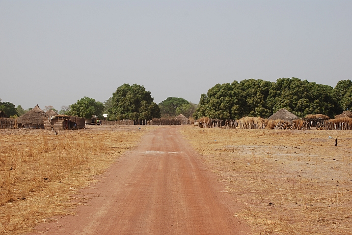 Dorf im Grenzgebiet zu Guinea
