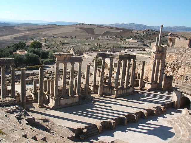 Römische Ruinen in Dougga