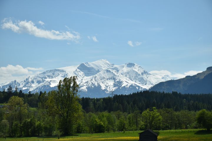 Blick Richtung Grossglockner-Massiv bei Saalfelden