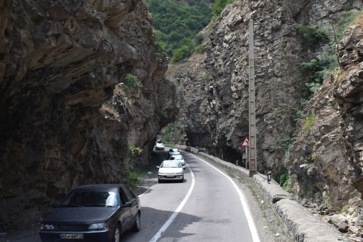 Dichter Ausflugsverkehr aus Teheran