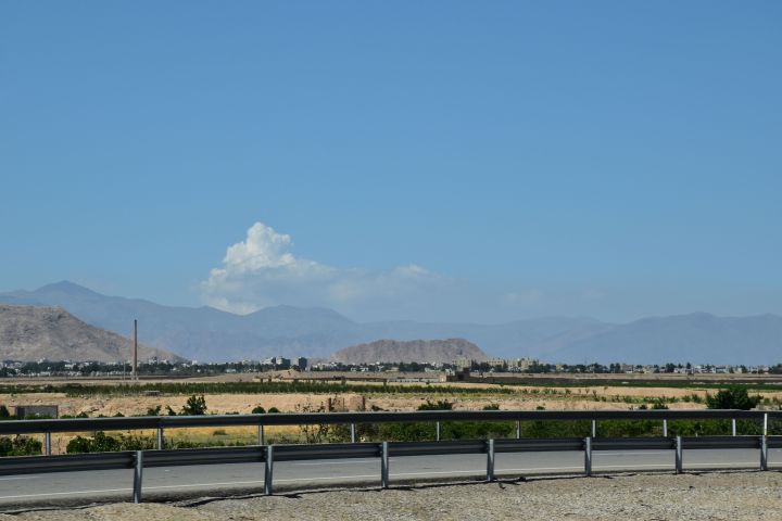 Wolken vom Kaspischen Meer