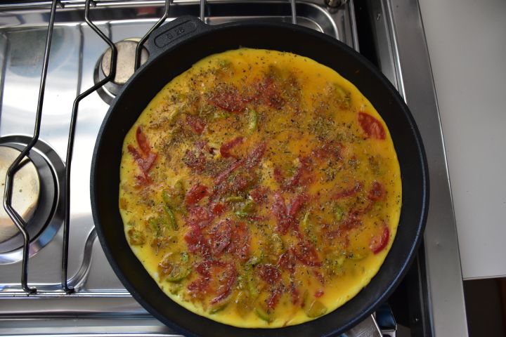 Zum Zmorge eine Berber-Pizza...