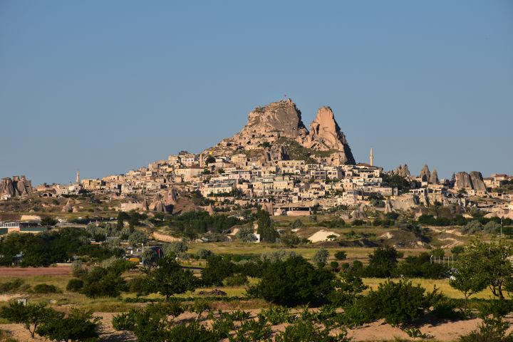 Uchisar von unserem Camp aus gesehen