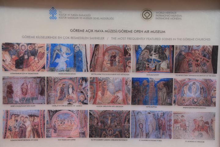 Etwa so sähen die Fresken aus, wenn man sie fotografieren dürfte