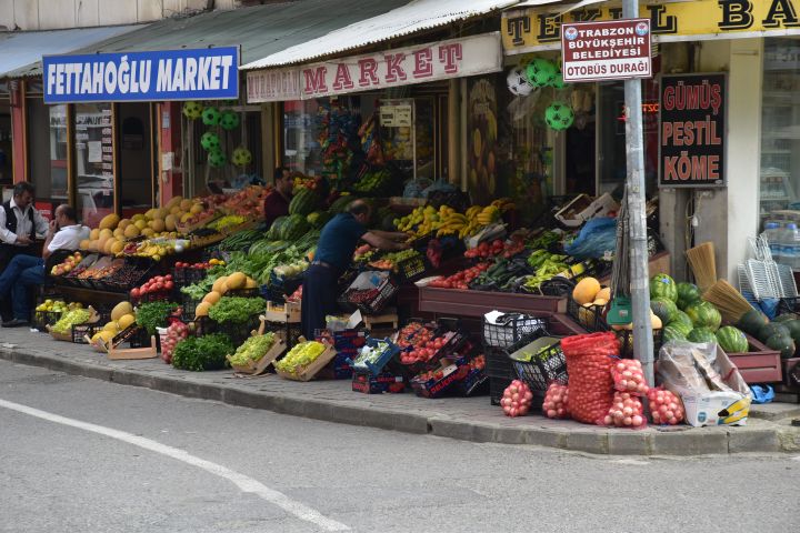Gemüsehändler in Macka bei Trabzon