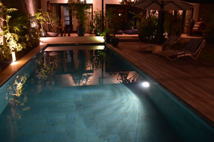 Unser Pool “by night“