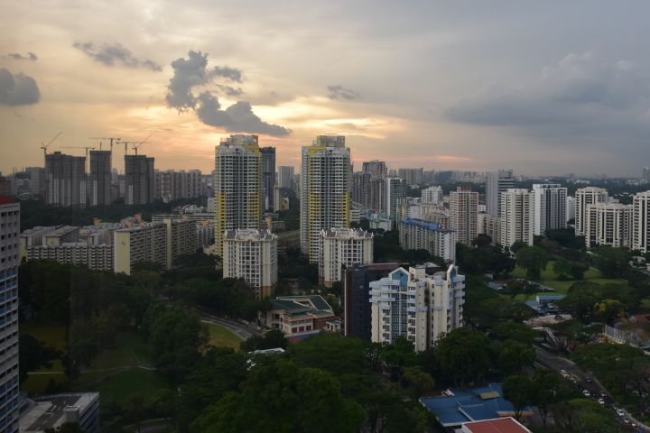 Gewitterstimmung über der Stadt