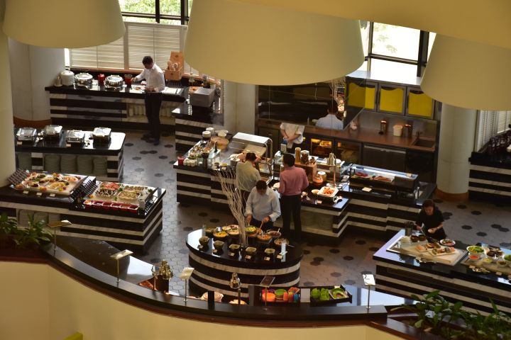 Hotelrestaurant, hier haben wir jeden Tag ausführlich gefrühstückt