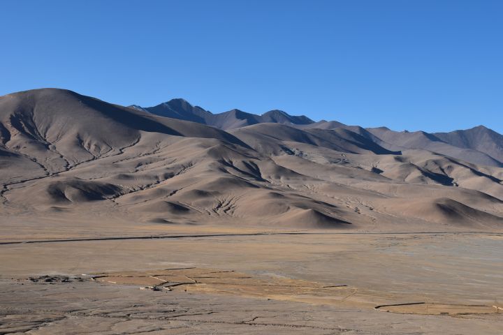 Blick in die Ebene unterhalb des 4’100m hohen Ulugrabat Daban Passes