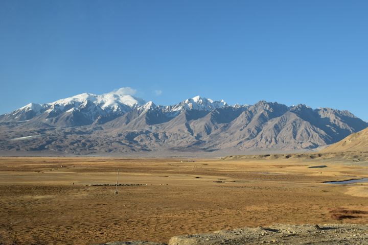 Ein letzter Blick auf das Mustagh Ata Massiv, diesmal von Süden