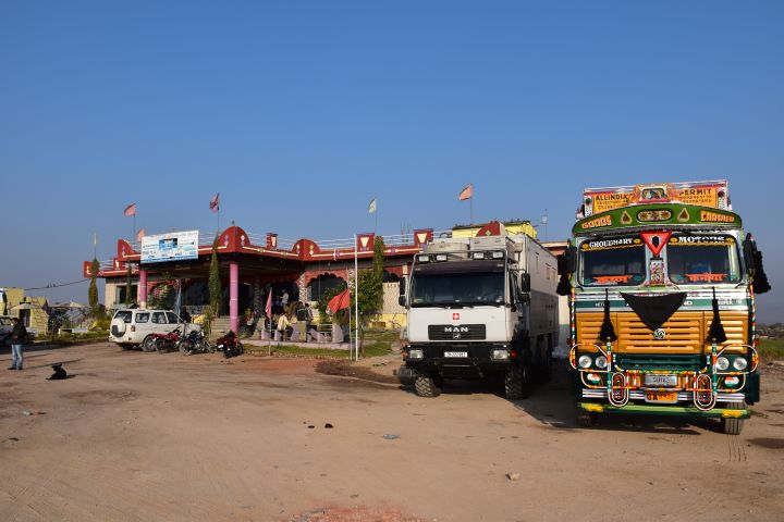 Unser Übernachtungsplatz bei Tageslicht