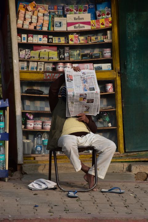 Kioskverkäufer in Orchha