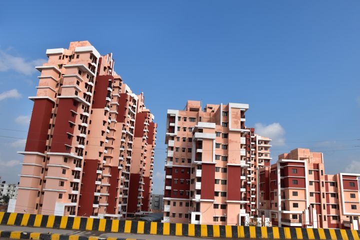 Wohnblöcke bei Lucknow 