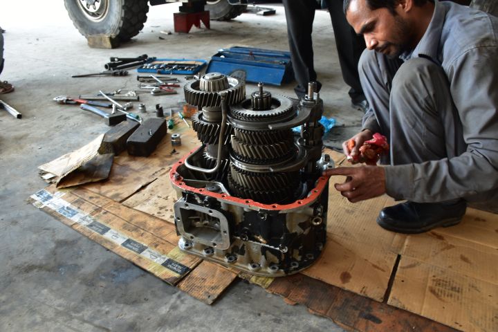 Ein seltener Anblick: Getriebeinnenleben