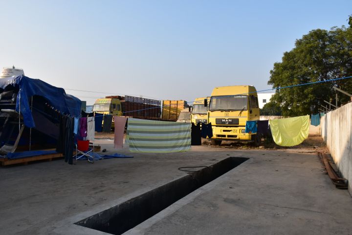 Waschtag in der Werkstatt