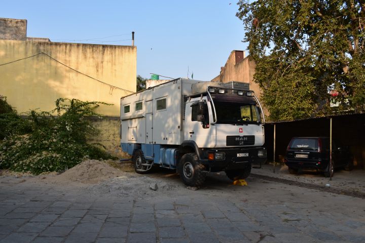 Obelix’ Standplatz im Bissau Palace