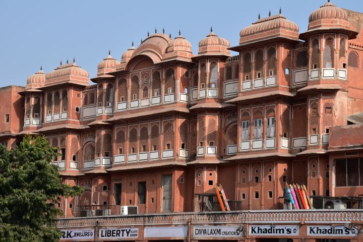 Gebäude am Johari Bazaar in Jaipur