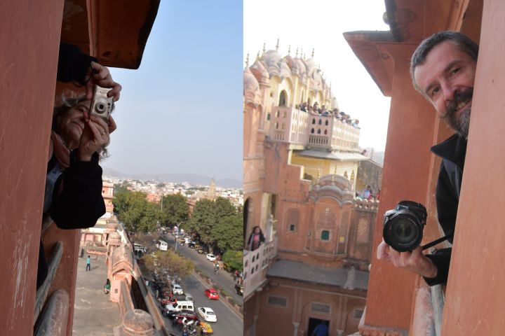 Isabella fotografiert Thomas fotografiert Isabella